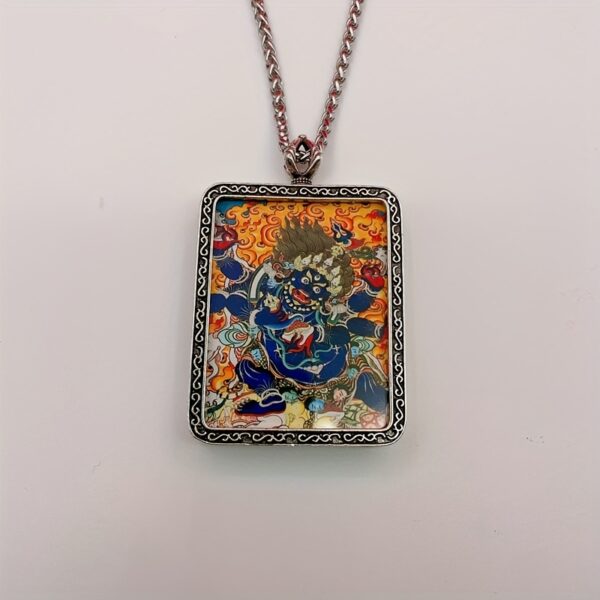 Decorative Alloy Pendant - Metal Frame Thangka Art Collection